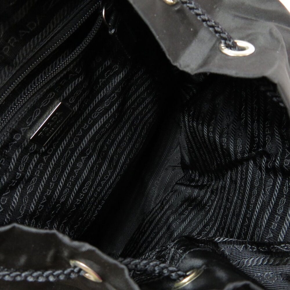Prada logo plate Backpack Rucksack Daypack - Picture 5 of 11